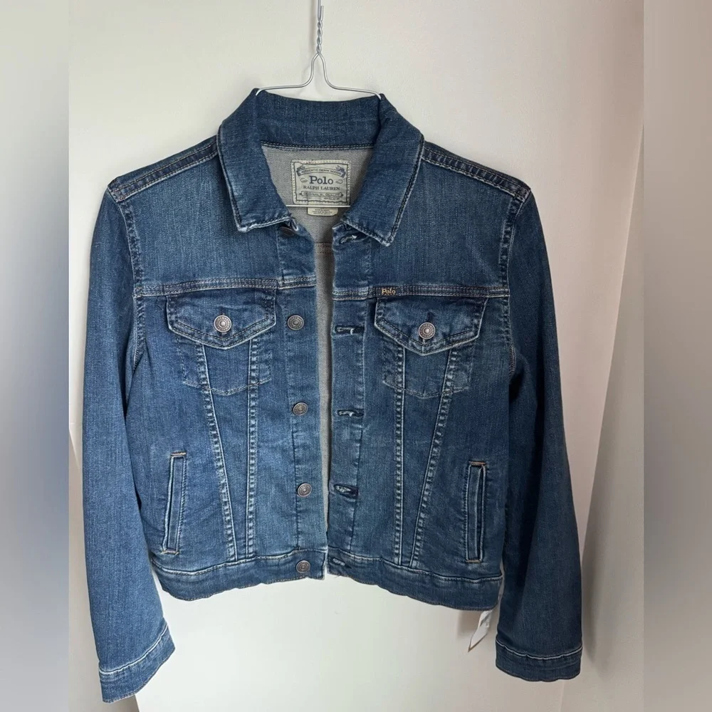 NWT Polo Ralph Lauren Girls Trucker Denim Jacket Size 14